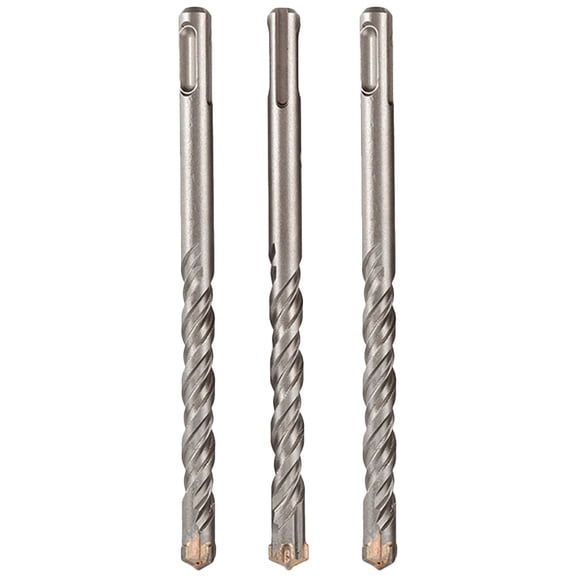Pavo 3pcs Concrete Drill Bit Cross Tips Wall Brick Drilling Bits Electric Hammer Drilling Bits