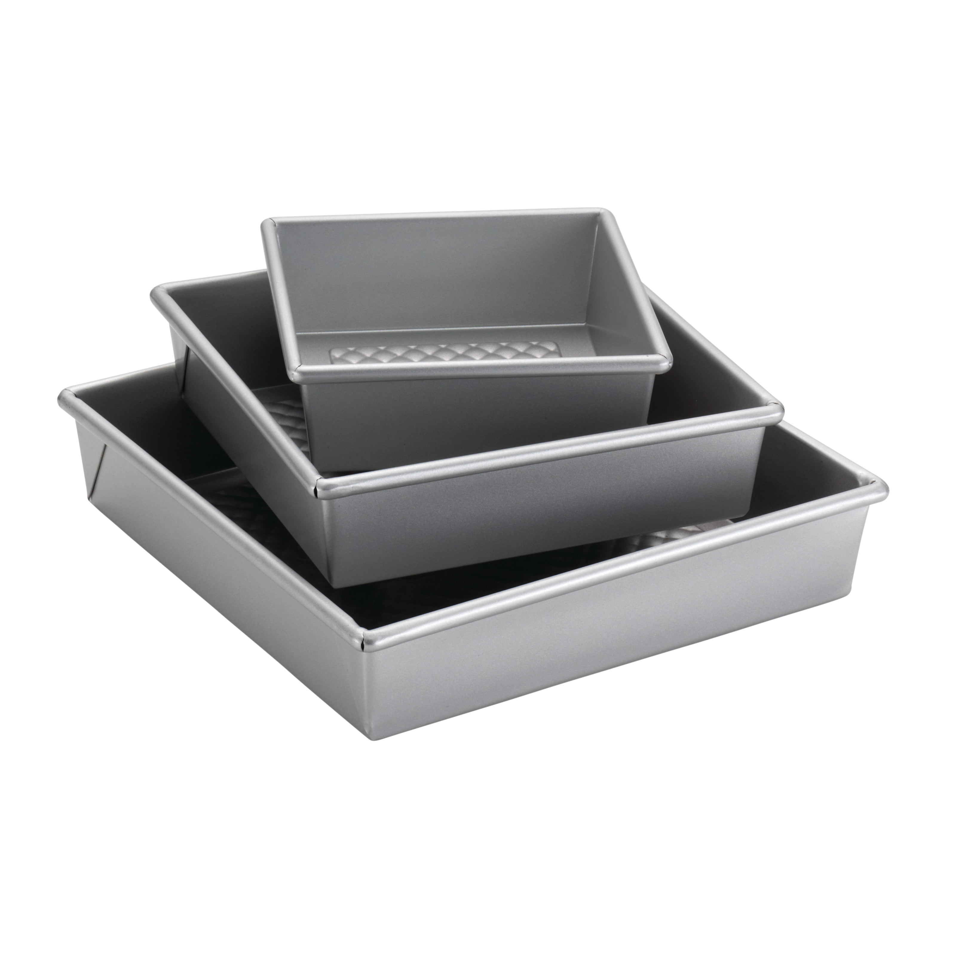 Square Cake Tins | 1.5 Inch Deep | 6 8 10 12 14 Inch | 5