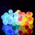 thumbnail image 2 of Guirnalda de luces solares para exterior, 50 LED, 6,9 m, decorativas, IP44, impermeables, 8 modos, para exteriores, interiores y fiestas navideñas (multicolor), 2 of 5