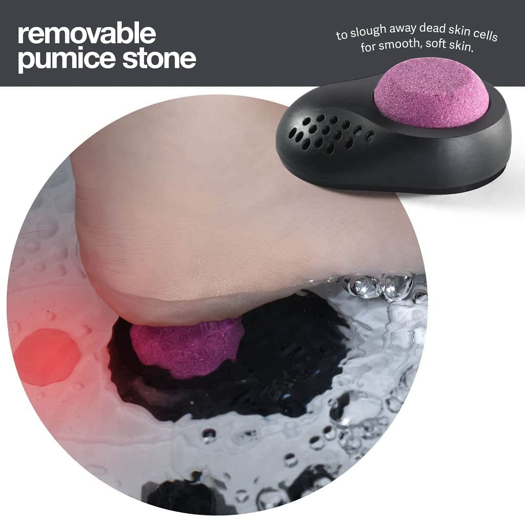 Foot Spa Massager with Collapsible option, Heat, Jets and Remote Control, Pumice Stone, Bubbles and Vibration Button - Medical King Usa