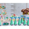 thumbnail image 4 of Paquete de 20 cajas de fiesta de sirena JM con colas de purpurina y lazos morados, 4 of 4