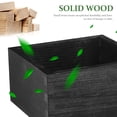 thumbnail image 3 of STRANDCHIC 2Pcs Wood Crate Box Black Compartment Storage Boxes for Teachers Organizing Classroom Items Back to School, 3 of 6