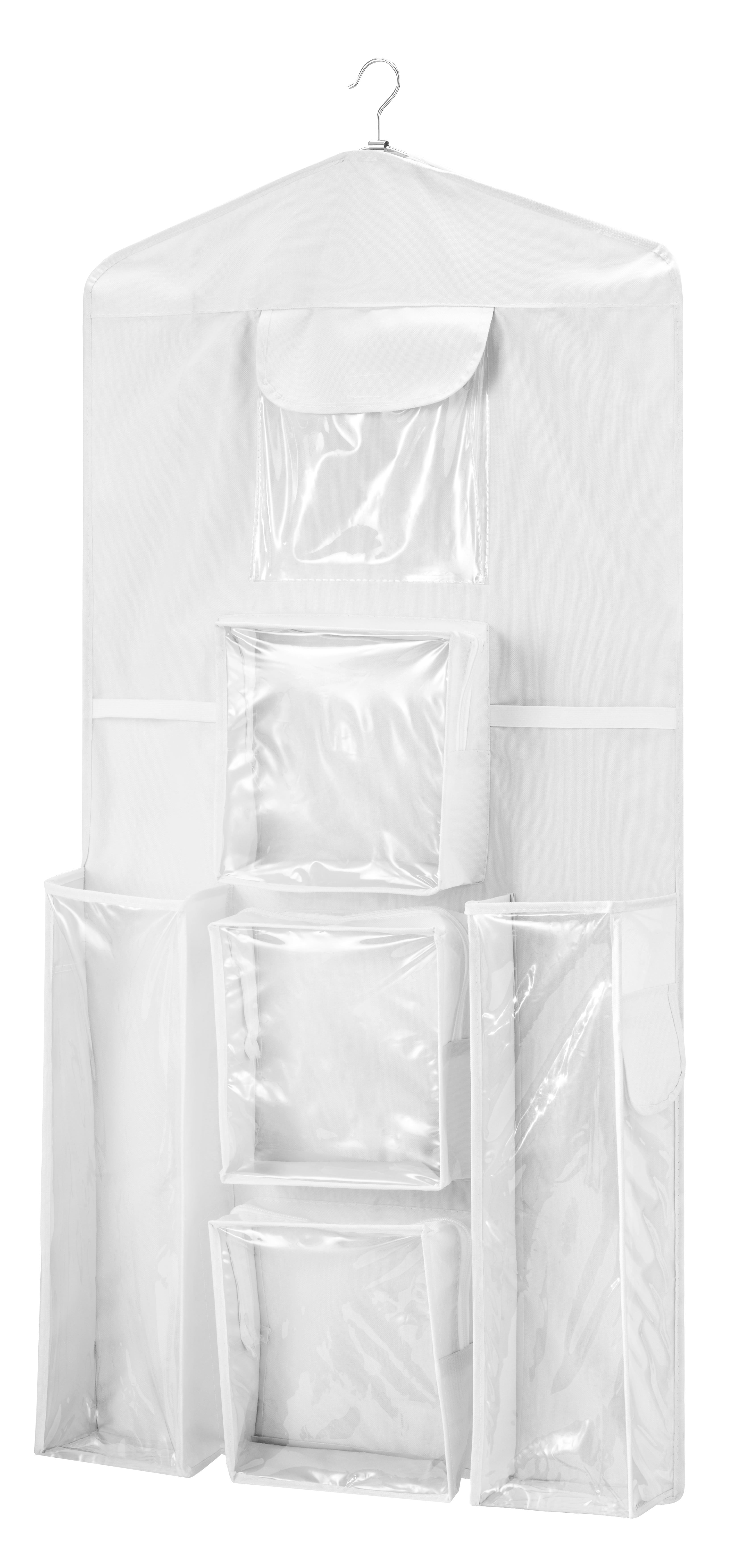 Zippered Storage for 25 Rolls Whitmor Clear Gift Wrap Organizer 