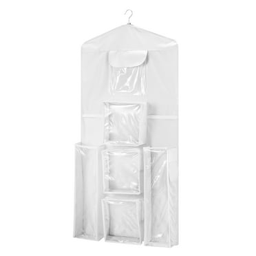 Whitmor Hanging Gift Wrap Storage Organizer - Clear Polyester - 23.25" x 46.75"