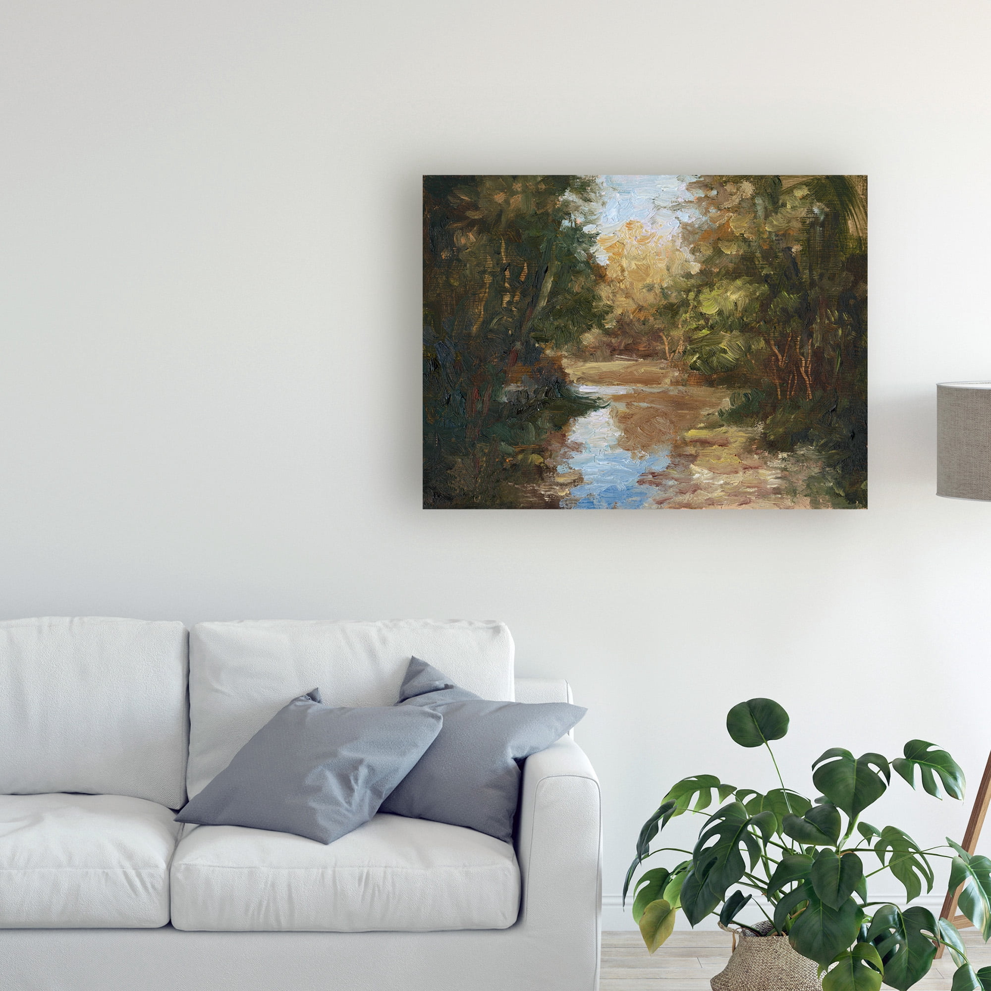 Trademark Fine Art 'Winding River' Canvas Art by Mary Jean Weber
