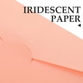 thumbnail image 4 of CATIEBYE 50Pcs Pink Iridescent Blank Envelopes DIY Folding Wedding Invitation Card Accessories, 4 of 5