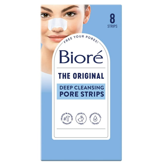 Tiras de poro Biore Deep Cleansing Pore Strips Tiras de poro Unisex 8 Pc