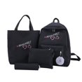 thumbnail image 2 of Student‘S Backpack Junior High School Bag Pencil Bag Shoulder Tote Backpack 4Pcs, 2 of 5