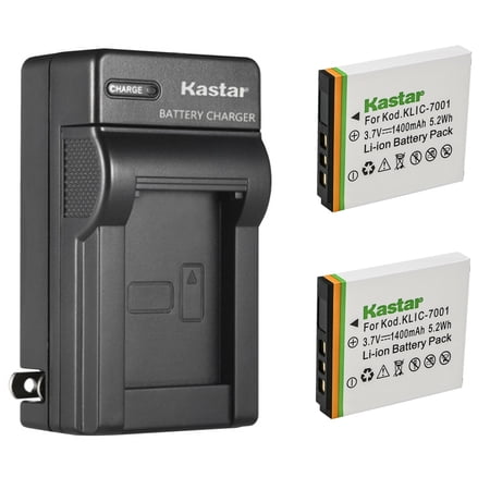 Kastar 2-Pack K7001 Battery and AC Wall Charger Replacement for BenQ D-Li213 Battery Benq DC E1050 DC E1050T DC E1220 DC E1220T L1050 Camera