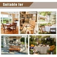 thumbnail image 4 of Faux Linen Tablecloth Rectangle 60 x 120 Inch - Rustic Fabric Table Cloth for 8 Foot Tables, Nature Faux Burlap Table Cover for Kitchen Dining, Party, Farmhouse, 4 of 6