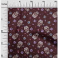 thumbnail image 2 of oneOone Silk Tabby Brown Fabric Skull Sewing Fabric By The Yard Printed Diy Clothing Sewing Supplies 42 Inch Wide-aA, 2 of 5