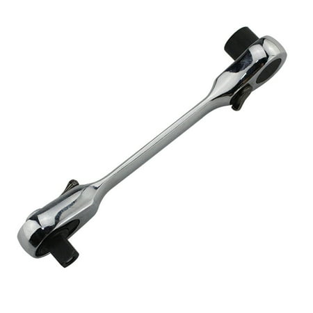 

2 in 1 1/4 Inch Ratchet Wrench Portable Hex Bit Driver Screwdriver Quick Release Dual for Head Wrench Spanner with 72 Te