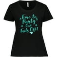thumbnail image 3 of Inktastic Time to Party Our Tails off with Mermaid Tail on F Women's Plus Size T-Shirt, 3 of 5