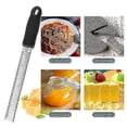 thumbnail image 5 of Microplane Zester Grater in Black for Citrus, Parmesan, Ginger, Chocolate and Nutmeg with Fine Blade, 5 of 5