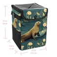 thumbnail image 5 of Sea Lion Foldable Mini Car Trash Can with Lid and Leak-Proof Hanging Storage Bag, 5 of 6