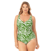 Anne Cole Plus - V Wire One Piece Swimsuit