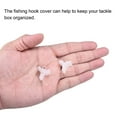 thumbnail image 5 of Uxcell Plastic Fishing Hook Bonnets Treble Hook Covers Fit for 4,5, White 50 Pack, 5 of 6