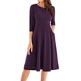 thumbnail image 1 of Vestido casual GRACE KARIN 2025 Primavera Verano manga 3/4 para mujer, 1 of 6