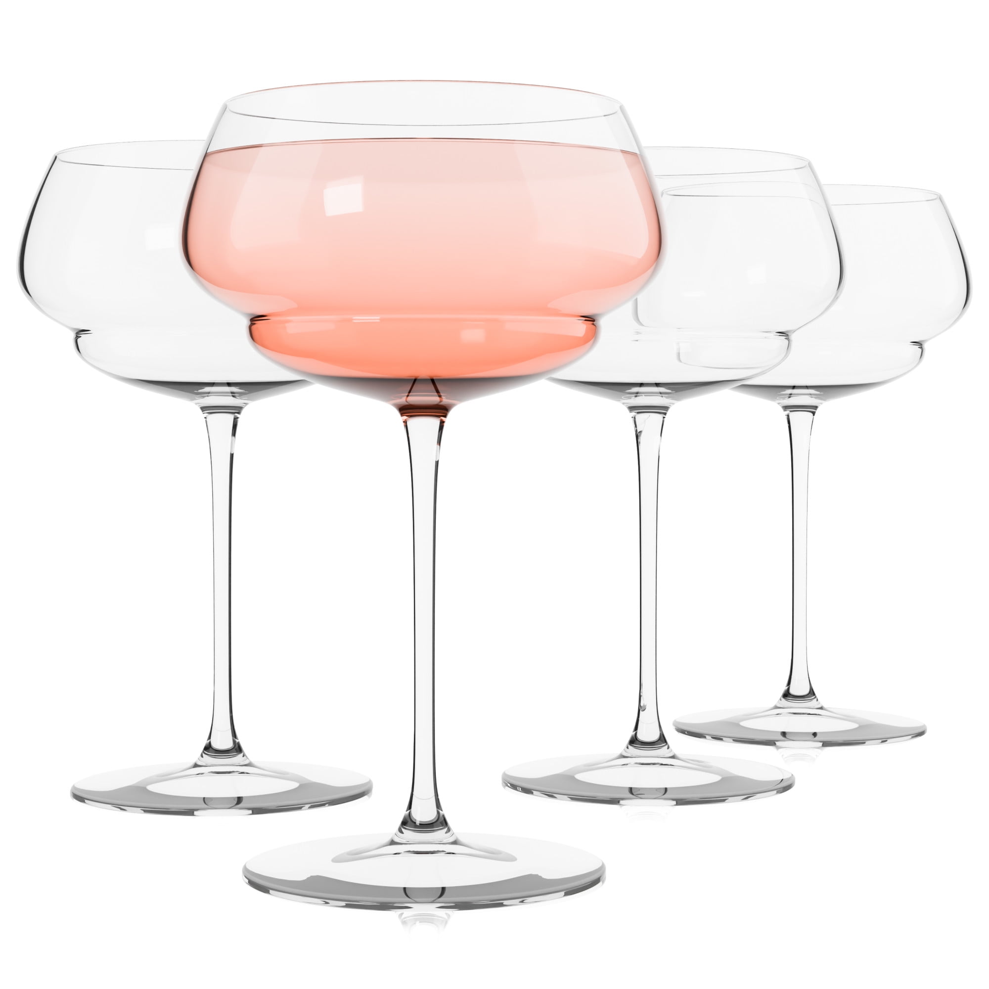 Luigi Bormioli Jazz HiBall Glasses, Set Of 4 – 15.25 Oz Break-Resistant SON.hyx Glass