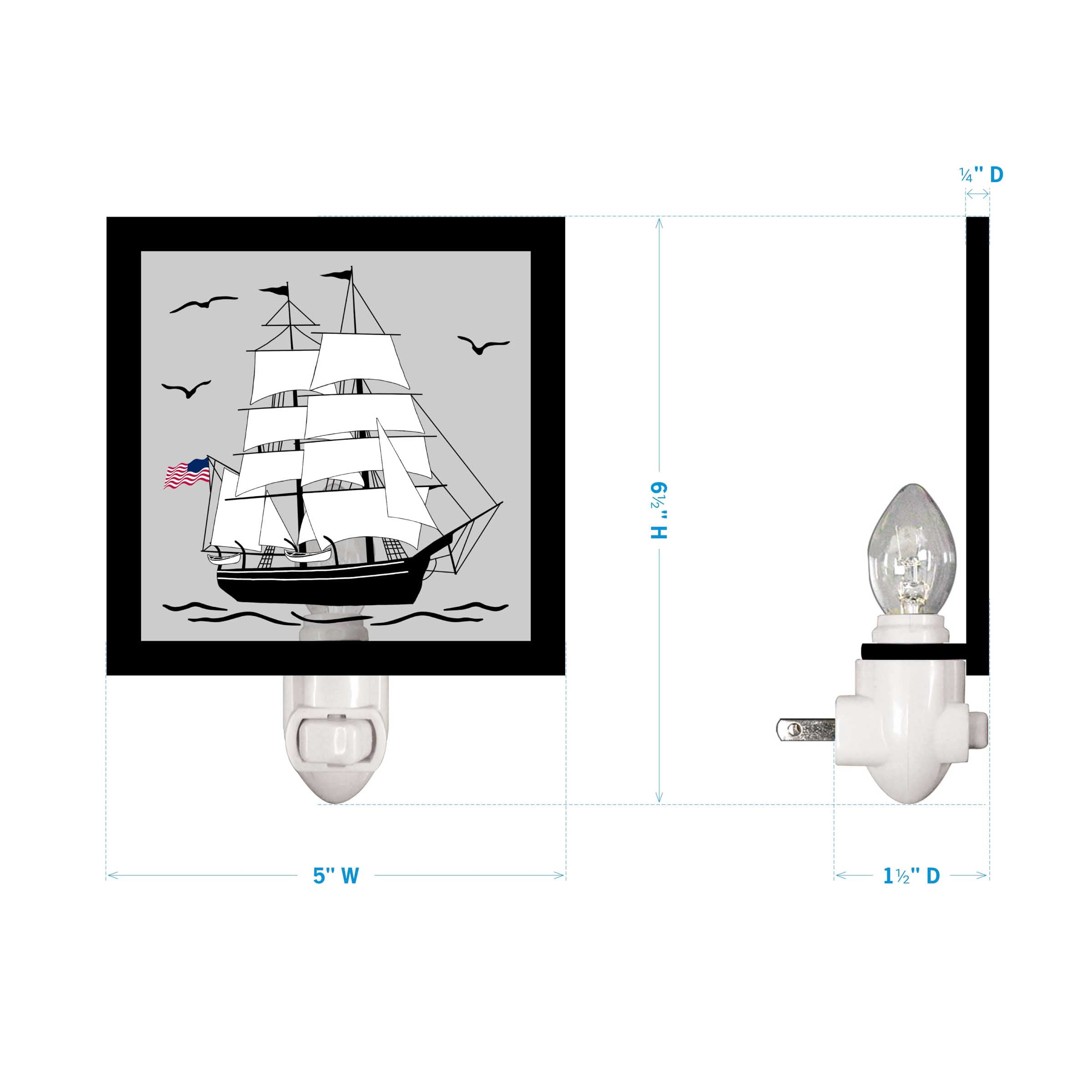 Park Designs Charles W. Morgan Ship Night Light