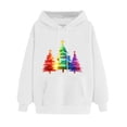 thumbnail image 2 of PNTUTB Women's Casual Long Sleeve Pocket Hoodies Fashion Christmas Print Drawstring Pullover Sweatshirts, 2 of 6