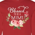 thumbnail image 4 of Inktastic Blessed to Be a Mimi with Pink Flowers Long Sleeve T-Shirt, 4 of 5