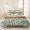 Green Brown, variant on 3 Pieces King Quilt Set,Farm Black Leaves Sketch on Burlap Soft Bedding Sets with 1 Quilt & 2 Pillow Shams,Rustic Live Quote Foliage Summer Bedspread Lightweight Coverlet Comforter for All Season