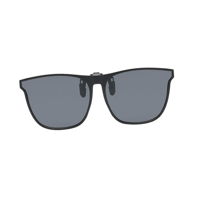 Gafas de sol polarizadas con clip, montura grande, gafas ligeras, gafas de sol, pieza Negro