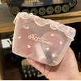 thumbnail image 4 of Cute Makeup Bag  Cosmetic Bag for Purse  Aesthetic Make Up Bag Bow Aesthetic Bag (Pink), 4 of 9