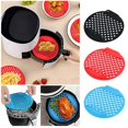 thumbnail image 5 of Doublures de Friteuse à Air Chaud Tapis en Silicone Antiadhésif Panier Rond Portable Réutilisable Tapis en Silicone, 5 of 5