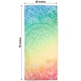 thumbnail image 2 of Arkwright Mandala Beach Towel, 30x70 Oversized Microfiber Towel, Rainbow Colors, 2 of 8