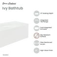 thumbnail image 3 of Ivy 48'' x 32" Bathtub with Apron Left Hand Drain in White, 3 of 12