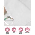 thumbnail image 6 of Easter Bunny Eggs Kitchen Dish Towels for Drying Dishes Set of 4, Spring Pink Flowers Country Cabin Green Plaid Waffle Weave Microfiber Hand Tea Bathroom Towels Quick Dry & Absorbent Towel 12x12, 6 of 7