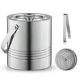 thumbnail image 5 of JoyJolt  Double Wall Stainless Steel Ice Bucket with strainer and Tongs - 101 oz, 5 of 8