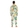 thumbnail image 4 of FORMRS Onesies Pajama for Adults Unisex Hoodie Winter Jumpsuit One Piece Sleepwear, Sizes S-2XL, Retro Orange Floral, 4 of 7