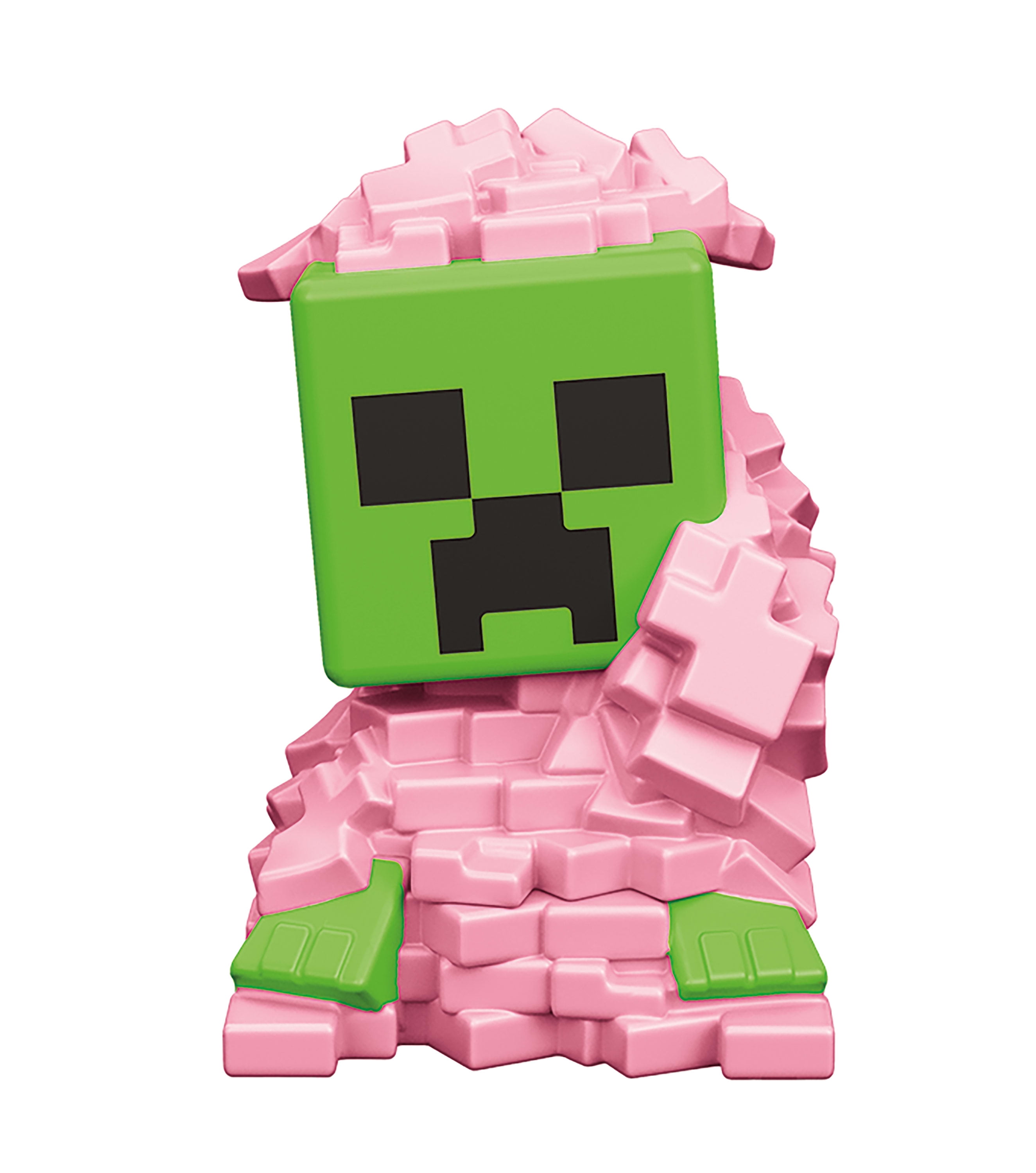 Minecraft Mini Mode Spawn Egg with Mini Figure, Cherry Blossom, 1.5-inch Toy, Petal Pile Creeper