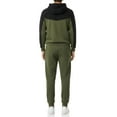 thumbnail image 4 of Men's 2 Piece Tracksuits Sets Fleece Lined Jogging Sweatsuits Full Zip Hoodie & Sweatpants Colorblock rack Suits, 4 of 6