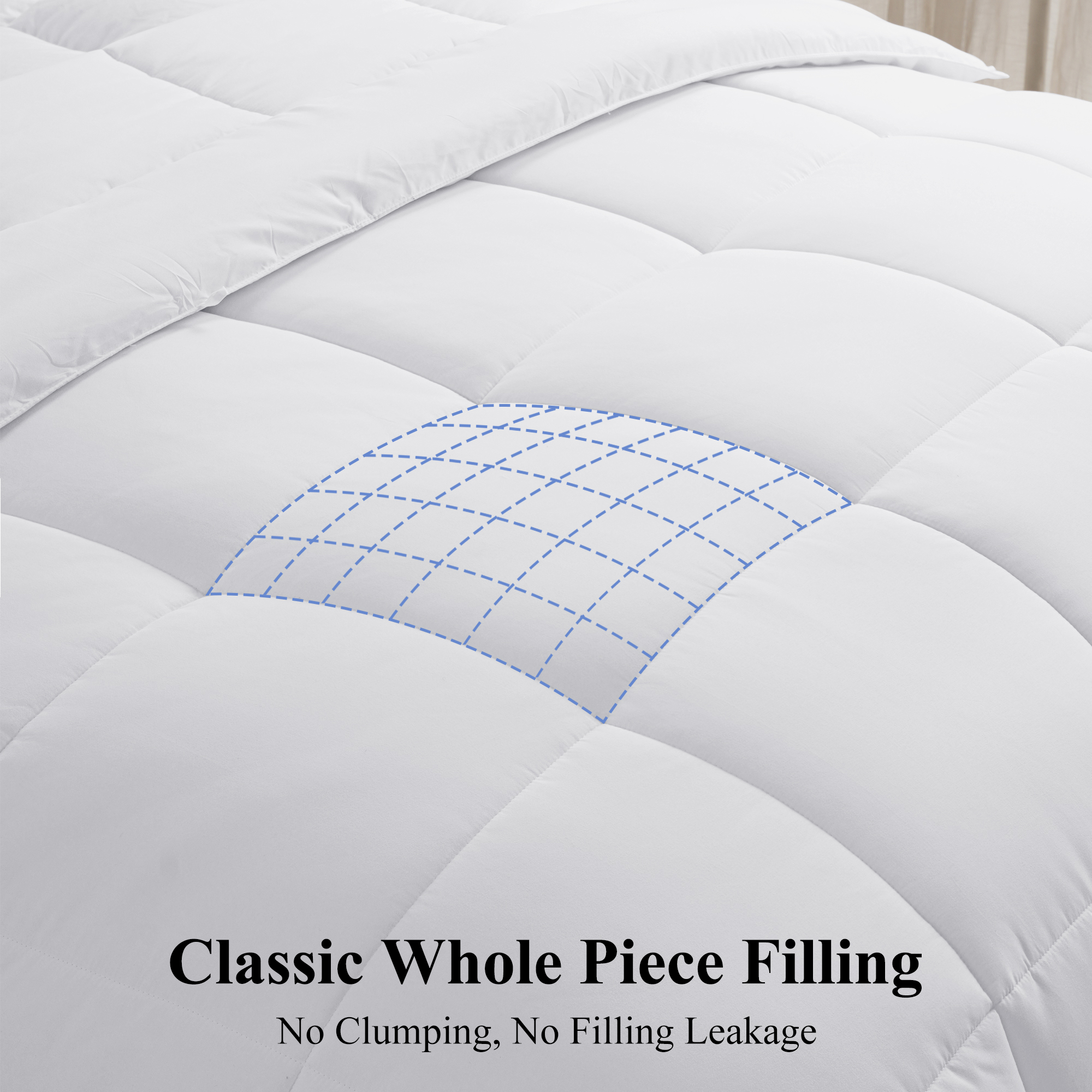 Emonia Luxury Quilted Down Alternative Comforter, Queen photo 2