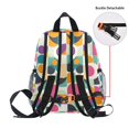 thumbnail image 5 of FORMRS Kids School Backpack with Front Zippered Pocket 12" Student Travel Daypack, Green Geometric, 5 of 6