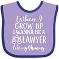 thumbnail image 3 of Inktastic Future Lawyer Like Mommy Boys or Girls Baby Bib, 3 of 4