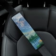 thumbnail image 4 of WERPE Mountain Lake Trees Funny Universal Seat Belt Cushions for Car Ideal for Car Interior Accessories 1Pcs, 4 of 5