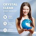 thumbnail image 2 of Kit de resina TAKIMO Crystal Clear de 2 litros para revestimiento, fundición, bricolaje, 2 of 6