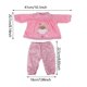 thumbnail image 4 of Serie encantadora de accesorios para muñecas, pijamas, ropa informal, vestido para muñeca Rebirth de 43Cm y 18 pulgadas, regalos de juguete DIY, 4 of 4