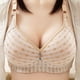 thumbnail image 1 of ICHUANYI Clearance Woman's Fashion Plus Size Wire Free Printing Comfortable Push Up Hollow Out Bra Underwear(Beige, XXXL) Ichuanyi Ichuanyi, 1 of 4