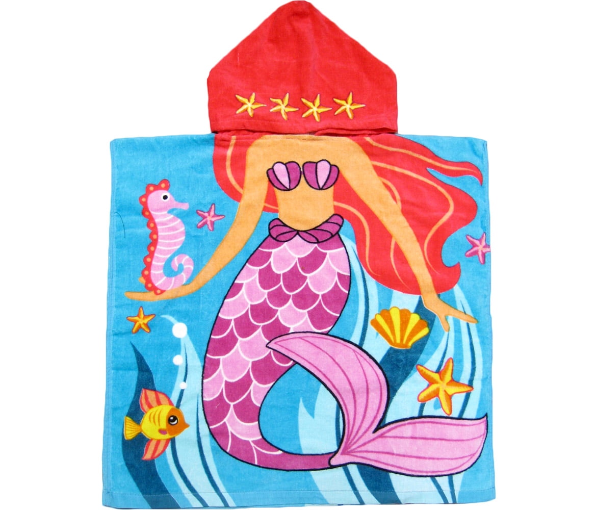 mermaid poncho towel