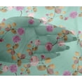 thumbnail image 4 of oneOone Viscose Chiffon Aquamarine Fabric Flower & Leaves Watercolor Sewing Craft Project Fabric Prints By Yard 42 Inche Wide, 4 of 4