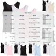 thumbnail image 2 of 3-Pack Womens Pajama Tops Plus Size Sleepwear Tank Tops Comfort Soft Undershirt Vest Casual Basic Tanks Black/White/White, XXXL, 2 of 6
