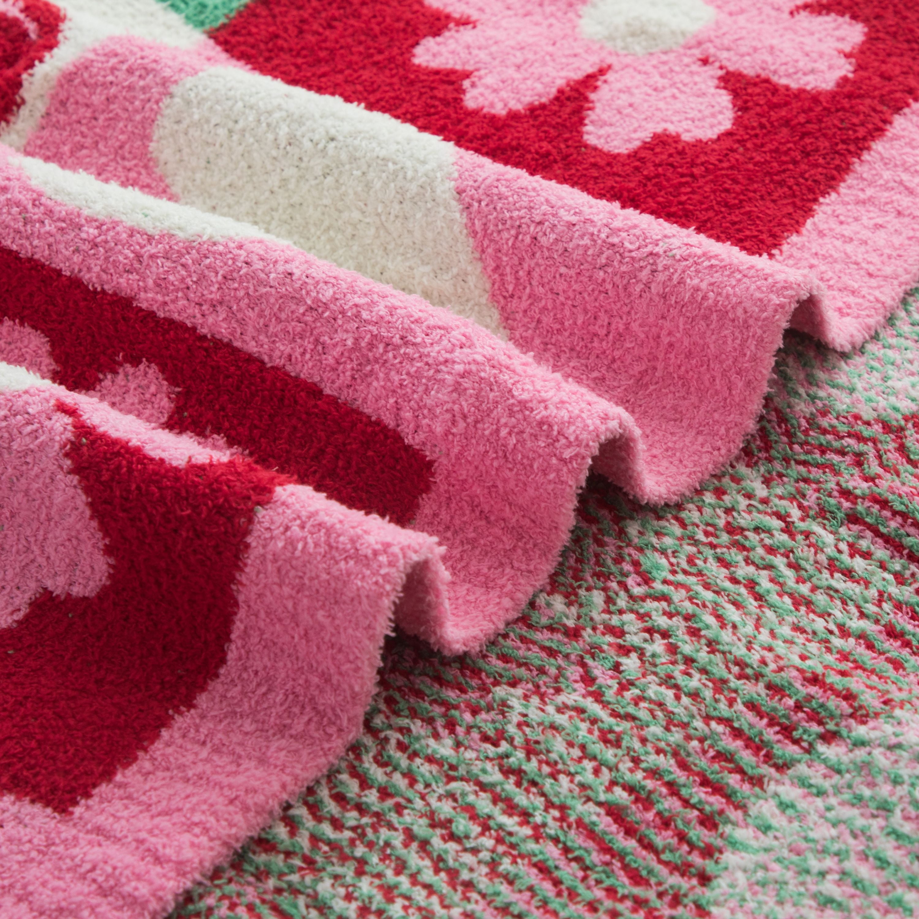 MS COZY THROW CHERRY