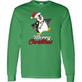 thumbnail image 3 of Inktastic Merry Christmas Penguin Long Sleeve T-Shirt, 3 of 5