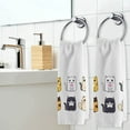 thumbnail image 4 of GZHJMY Cats Breed Hand Towels White Bath Towels Soft Absorbent 100% Combed Ring Spun Cotton Bathroom Towel Kitchen Dishwashing Towels Spa Hotel Towels 16 x 30 inches, 4 of 7
